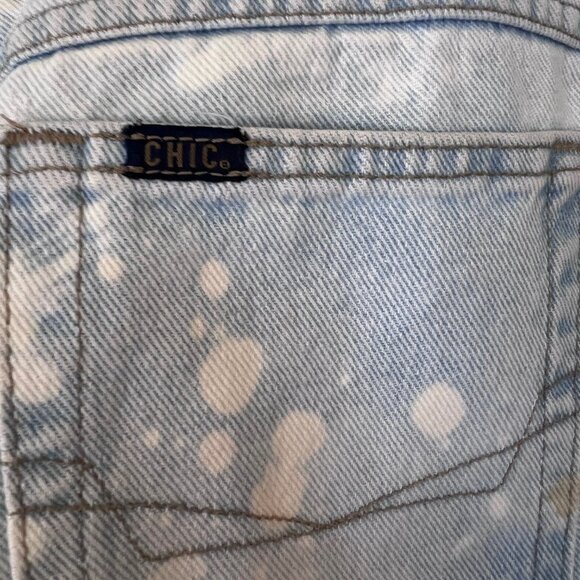 Vintage 80's Chic Bleached Hi Waisted Jeans - Picture 4 of 5